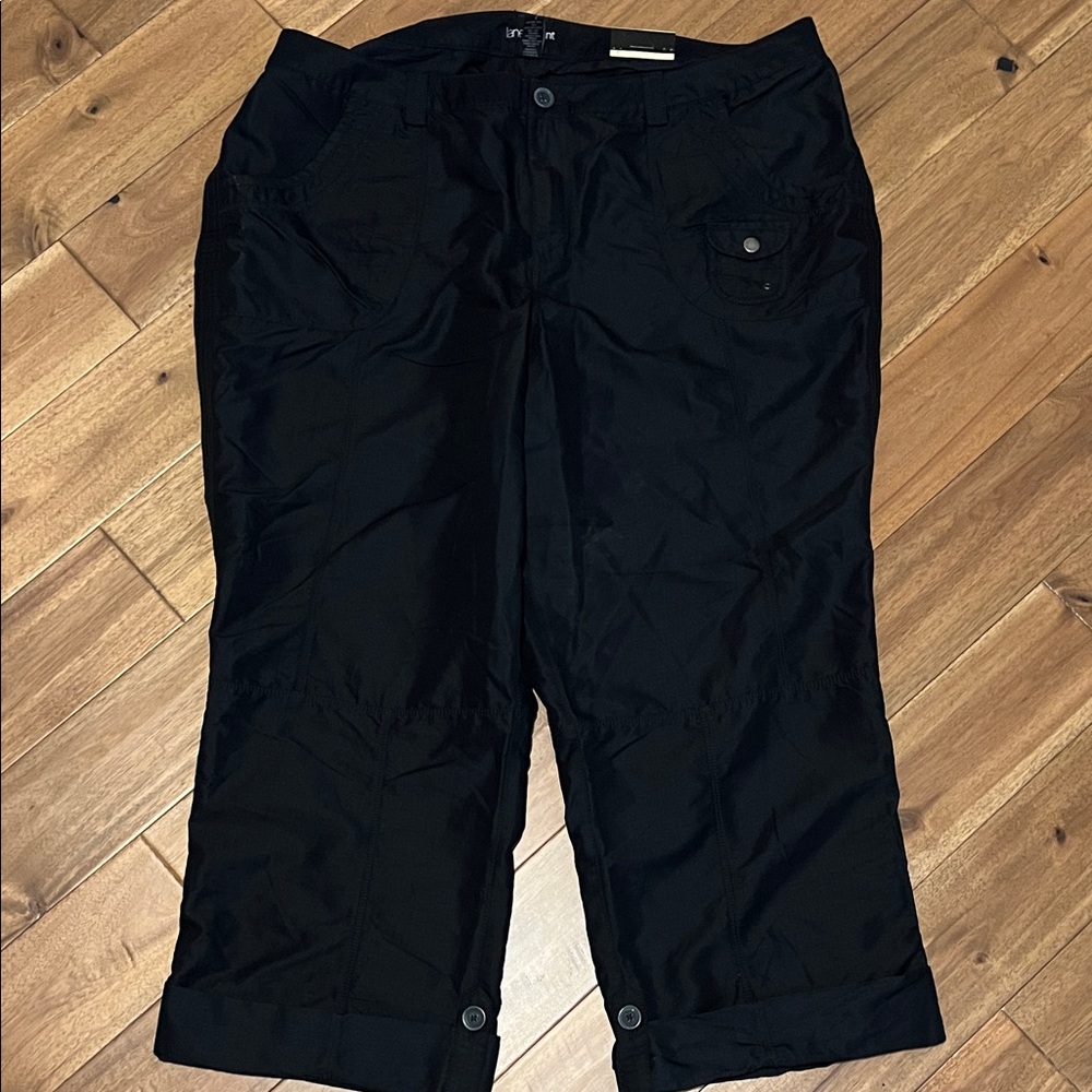 Lane Bryant Black Capris New